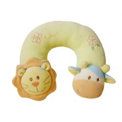 Lion and Cow Baby Pillow